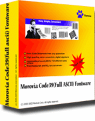 Morovia Code39 (Full ASCII) Barcode Fontware screenshot